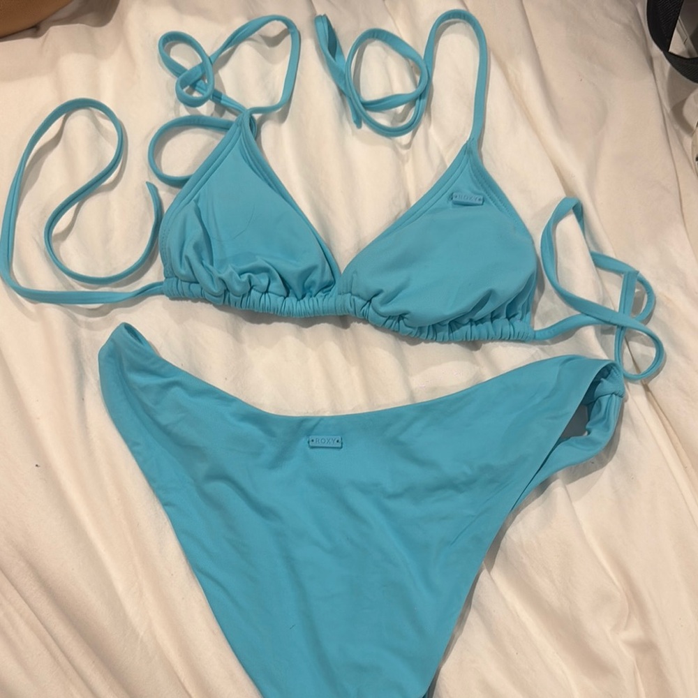 Roxy Turquoise Triangle Bikini Swimwear